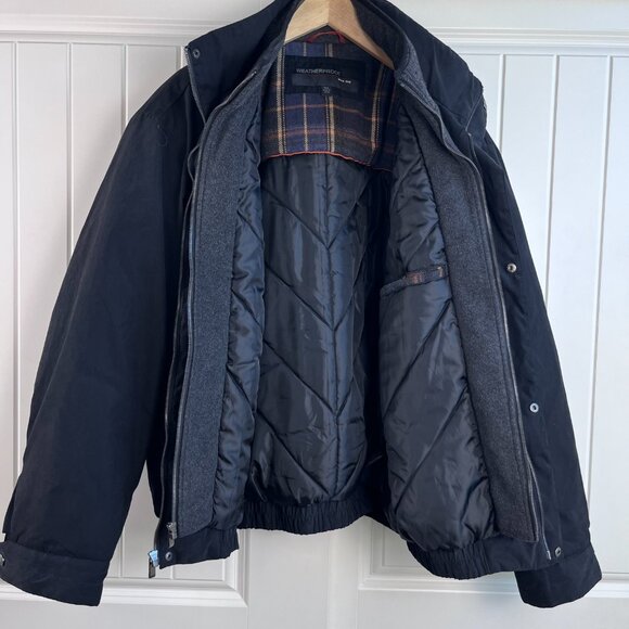 Weatherproof Winter Coat Bomber Jacket Double Zip Black Men's XXL Fall Winter - Picture 3 of 9